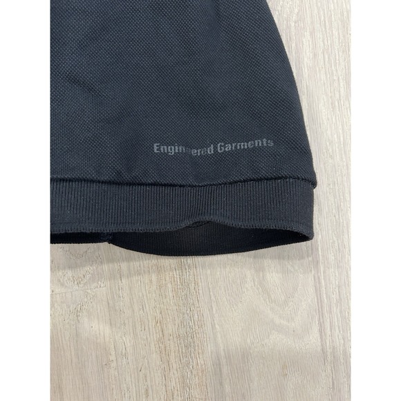 UNIQLO x ENGINEERED GARMENTS Blue Black Colorblock Cotton Blend Polo Medium - Picture 6 of 8